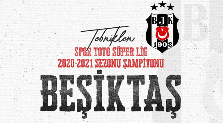 Süper Lig Şampiyonu Beşiktaş